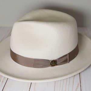 Goorin Bros "The Doctor" Fedora, cream, size large made in usa dapper classic
